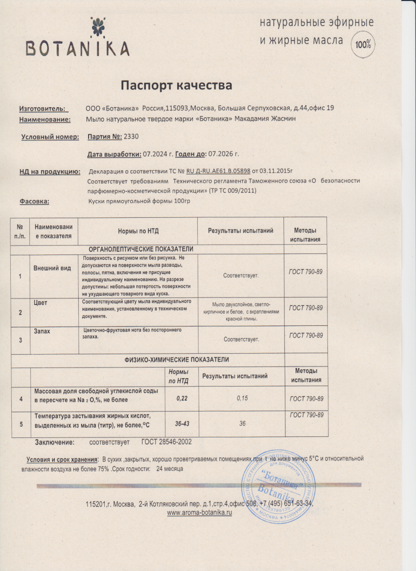 Паспорт №072024